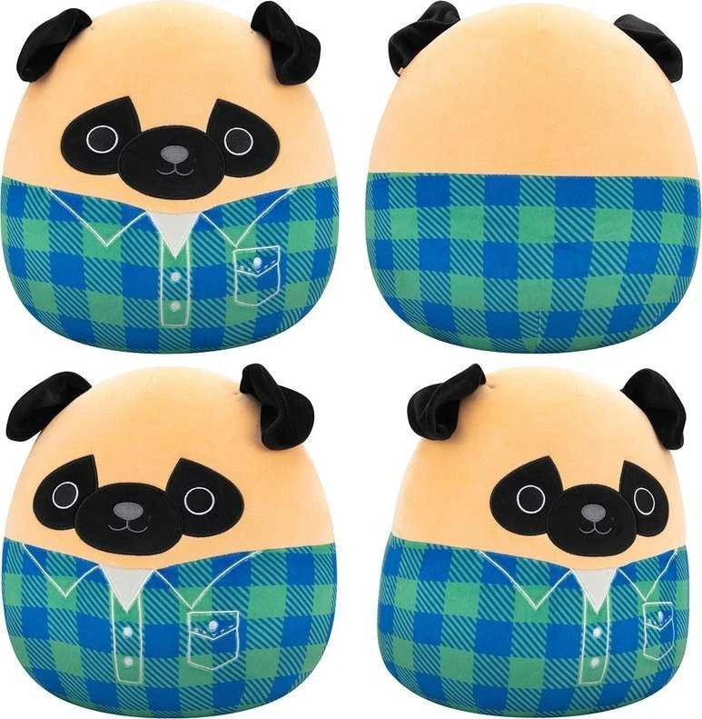 SQUISHMALLOWS Pliušinis žaislas - Mopsas, 30 cm aprašymas - Prekės nuotrauka
