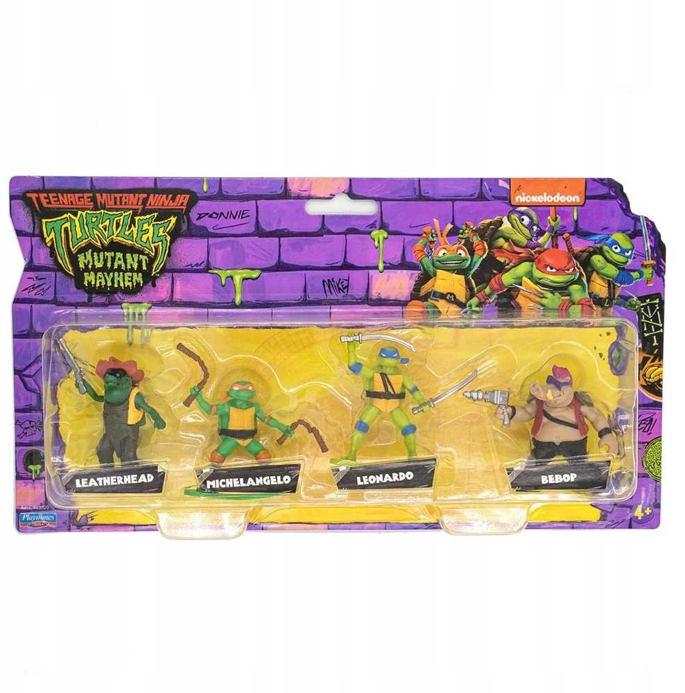 Figūrėlė Orbico *****TMNT Leo Mike Bebop Leath Mini 4Pack 33215