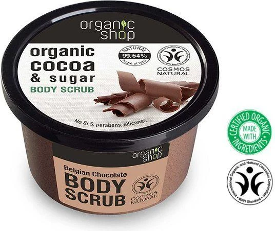 Šveitiklis kūnui atstatomasis ORGANIC SHOP Chocolate, 250 ml
