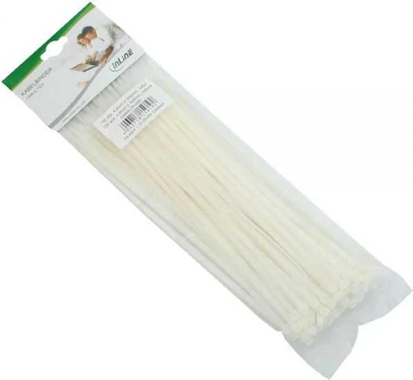 Organizatorius InLine Cable Tie Baltas 100 vnt (59964L)