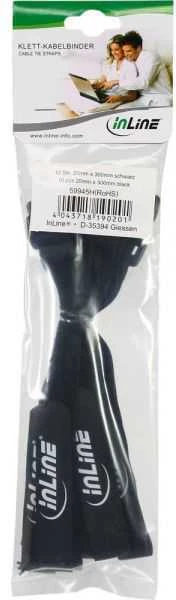 Organizer InLine Rzep Juodas 10 vnt (59945S)