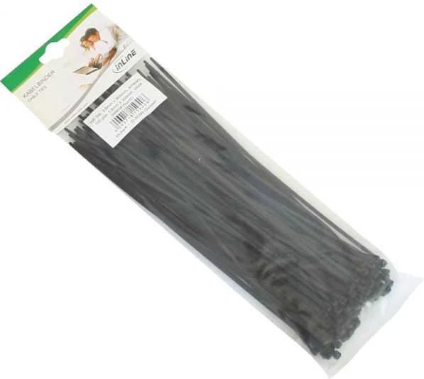 InLine organizatorius Juodas trosas 100 vnt (59963K)