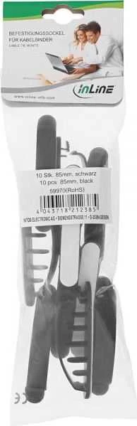 Organizer InLine Laikiklis Juodas 10 vnt (59970)