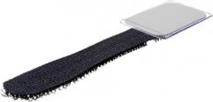 LABEL THE CABLE Mini Velcro Ties 10-piece Set - juodos spalvos