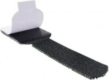 LABEL THE CABLE Wall Velcro Cable Holder 10-piece Set - juodos spalvos