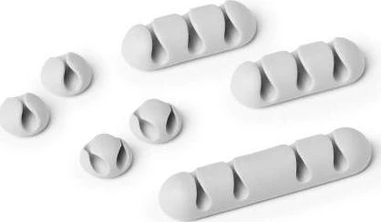 Durable Patvarus Cavoline Clip Mix 504110 lipnus. Kabelių spaustukai pilki 7vnt