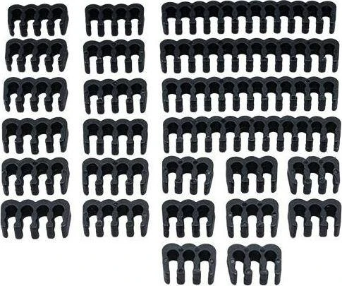 Akasa Cable Šukos Set – 3mm, juodas