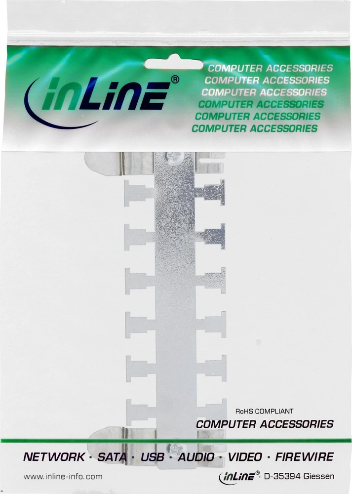 Organizatorius InLine® Kabelio kreipiamasis bėgelis, skirtas montuoti ant skrybėlių bėgelio (TS35) metalinis