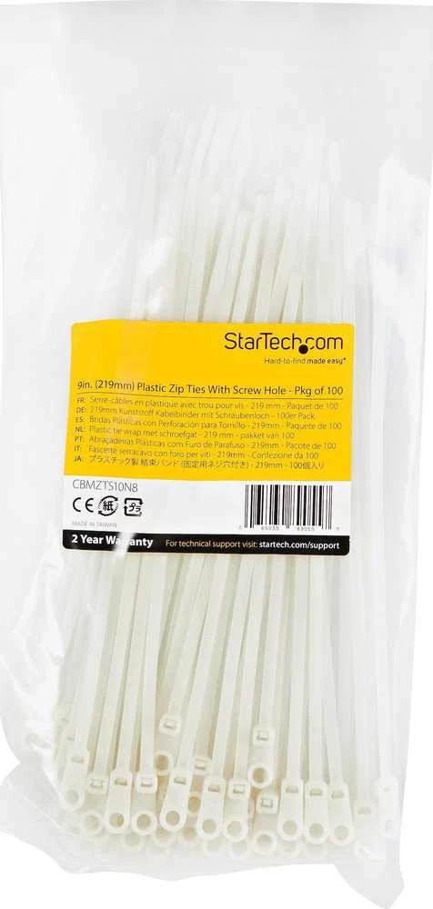 Organizatorius StarTech 100 plastikinių užtrauktukų pakuotė