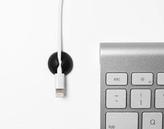 Bluelounge CableDrop tvirtinimo kabelis, juodas