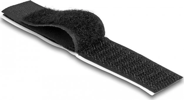 Organizer Delock Laikiklis kablowy su rzepem L 110 mm x B 20 mm juoda