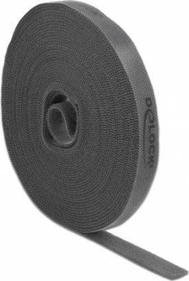 Delock Velcro juosta ant ritinėlio L 10 mx P 15 mm juoda