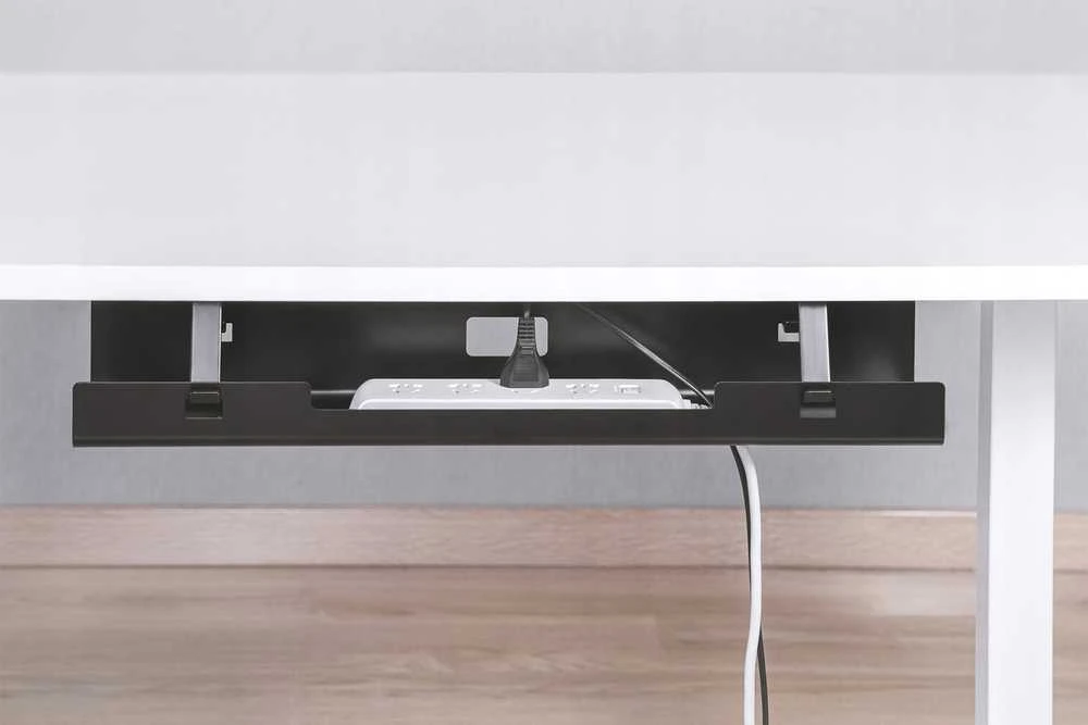 Digitus Plieno kabelio/elektros juostos valdymo kanalas po stalu, su laikikliais, tvirtinimas varžtais, 60cm, juoda