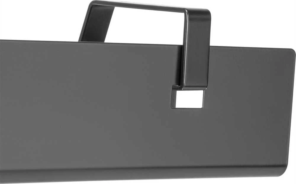 Digitus Plieno kabelio/elektros juostos valdymo kanalas po stalu, su laikikliais, tvirtinimas varžtais, 60cm, juoda