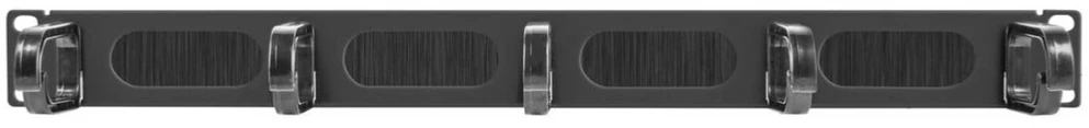 Organizer Equip 19'' Organizer kabli 5x plastikowe pierścienie stal 1U RAL9005 (327320)