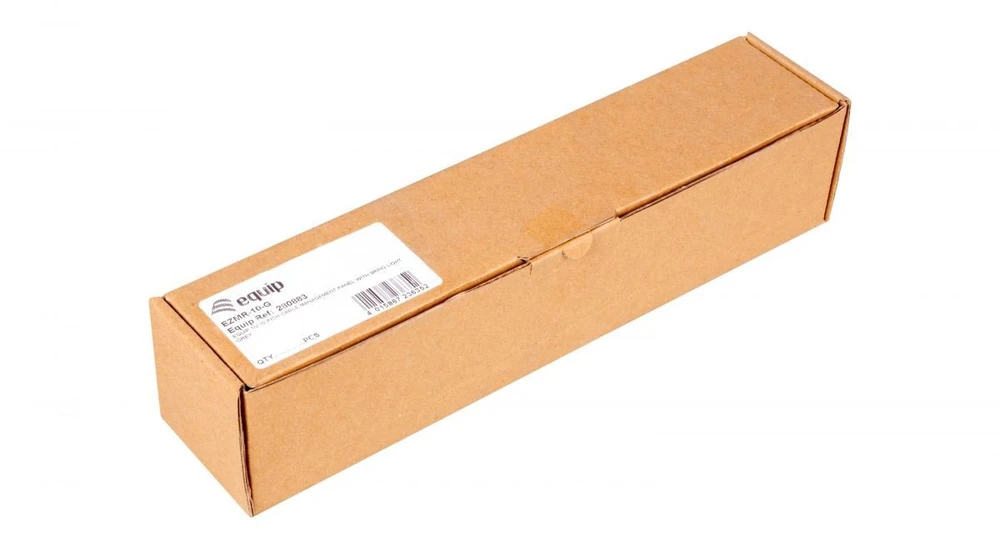 Organizer Equip Equip 10'' Kabeldurchführung mit Ringeinsatz, 1U grau