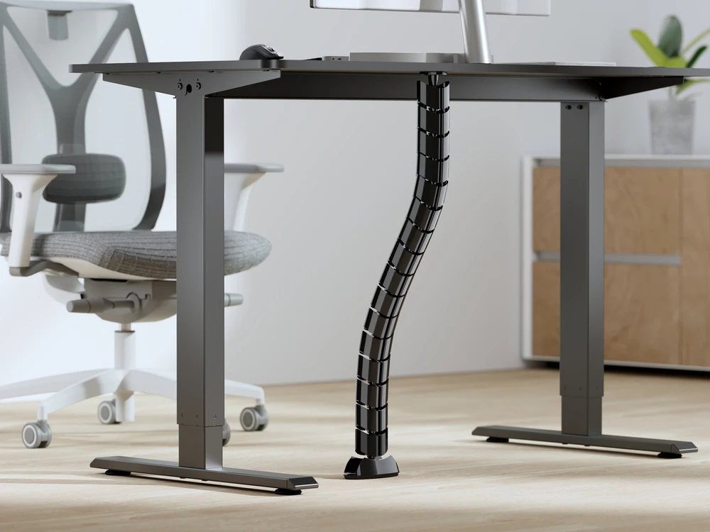 Organizer Equip Equip Doppel-Kabelführung 73cm für Untertischmontage juodas