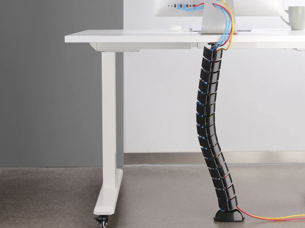 Organizer Equip Equip Doppel-Kabelführung 73cm für Untertischmontage juodas