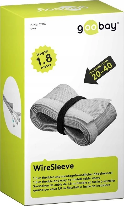 Organizer kabli klej 3M juoda na 1 kabelis Goobay