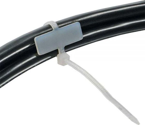 Intos Kabelių juosta InLine su žymėjimo etikete 100 vnt, 2,5 x 100 mm