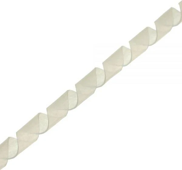 Inline Spiral Wrap kabelio spiralinis apvyniojimas, 10 m ilgio, 10 mm skersmens, skaidrus baltas