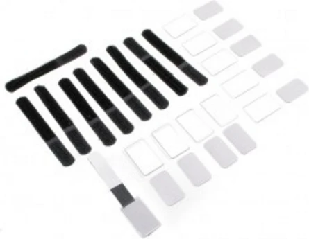LABEL THE CABLE Mini Velcro Ties 10-piece Set - juodos spalvos