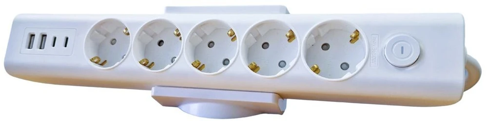 Organizatorius MicroConnect Maitinimo juostos stalviršio laikiklis su spaustuku