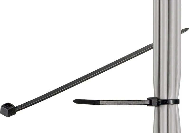 Organizer MicroConnect Opaska zaciskowa Juodas 100 vnt (CABLETIE5)