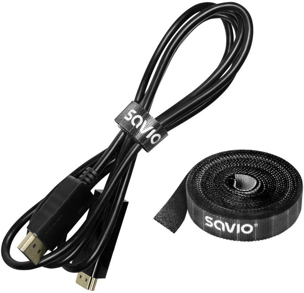 Savio Kabelių organizatorius, juosta, Velcro, 14 mm pločio, 10 m OC-07