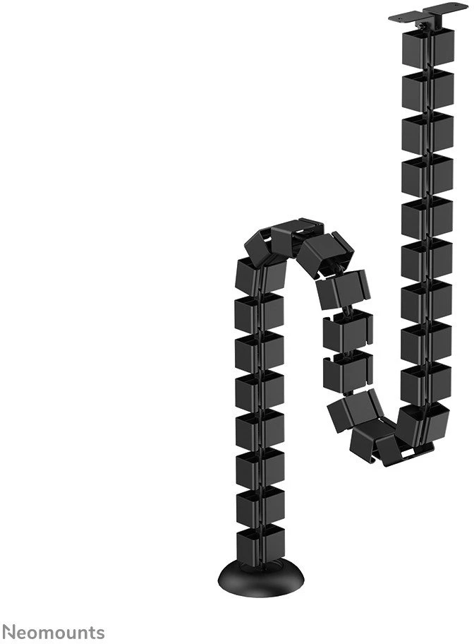 NEOMOUNTS CABLE SPINE ORGANIZER FOR SIT/STAND DESK FRAMES, SCREW MOUNTED, Juodas