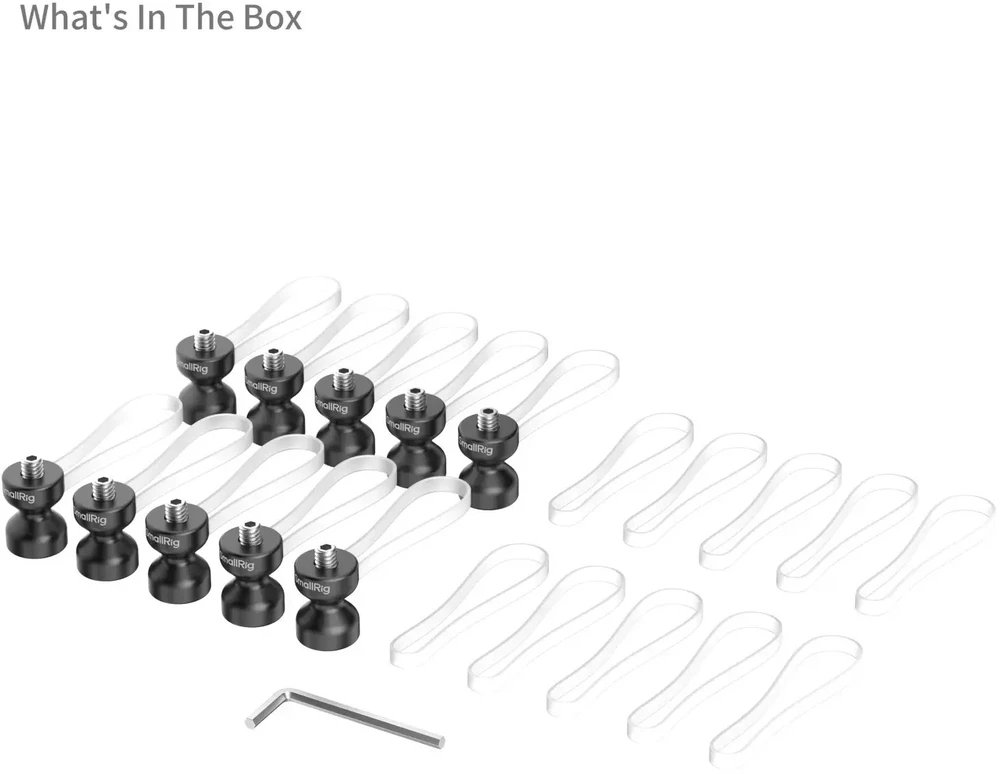 Organizer SmallRig Cable Clamp (10pcs) Juodas (6527)