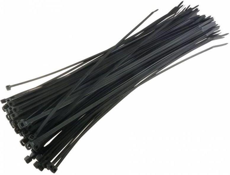 Techly 306356 užveržimo dirželiai 100 x 2.5mm, 100 vnt. juodi