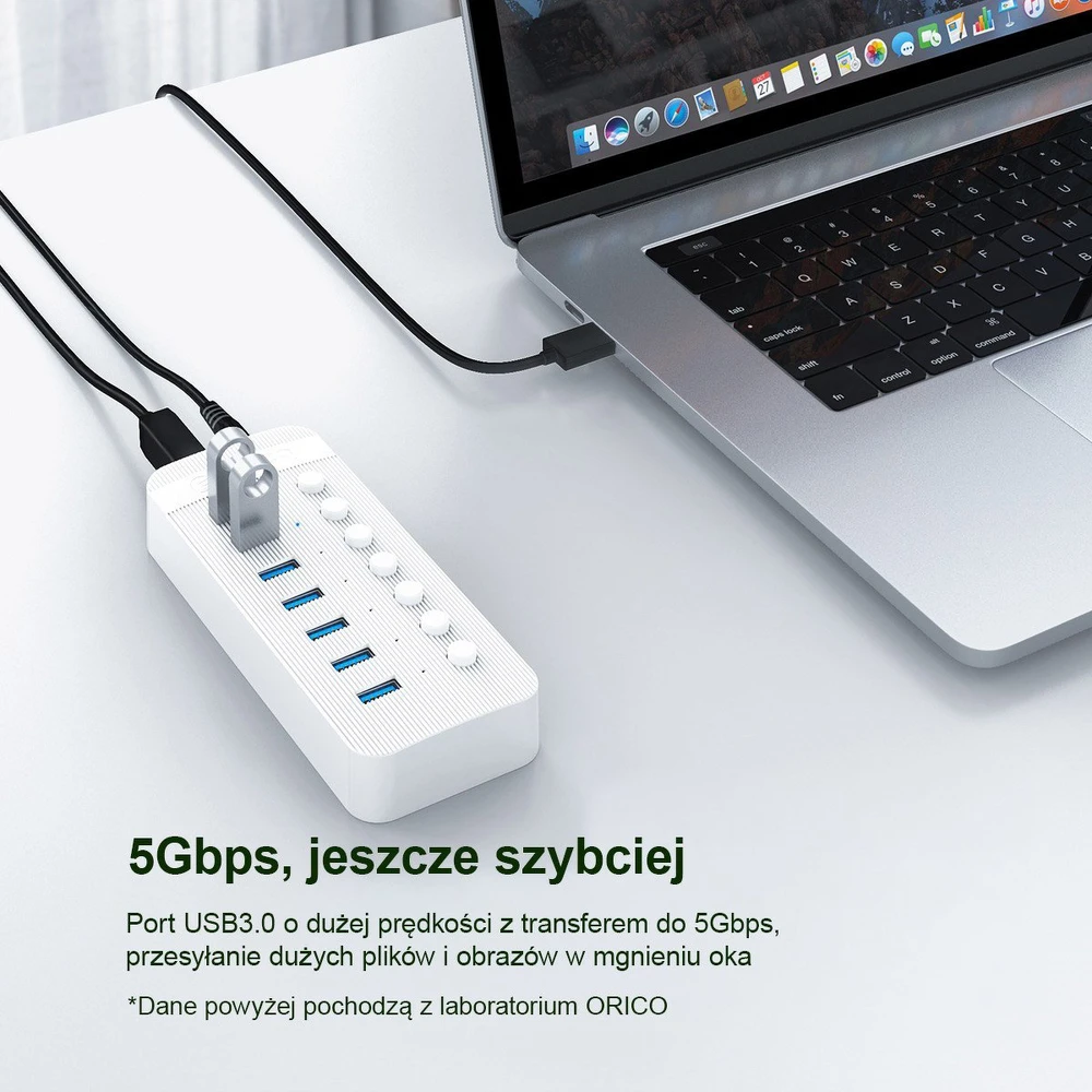 Orico 16x USB-A 3.2 Gen1 USB šakotuvas (CT2U3-16AB-EU-BK-BP)