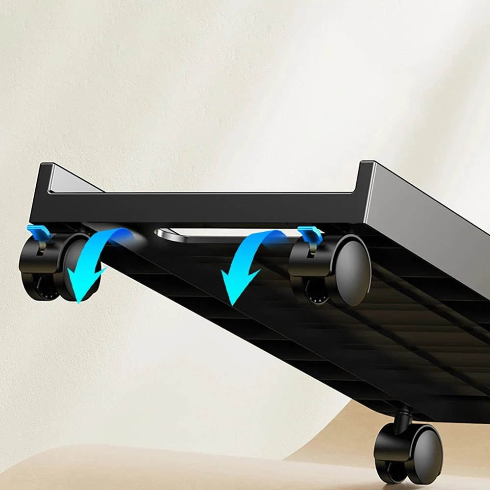 Orico CPB2 Computer Stand with Wheels – juodos spalvos