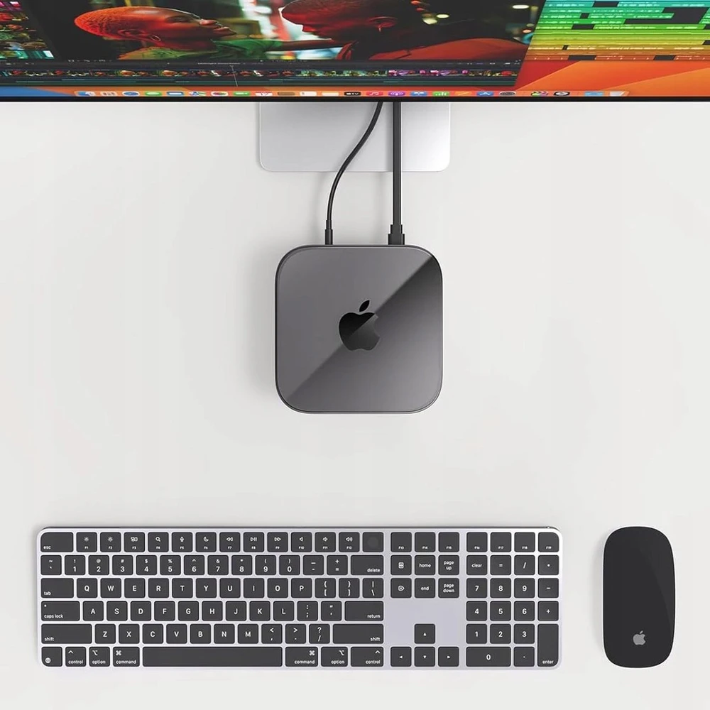 Orico Dėklas na MacMini M4, skaidrus TPU, juoda