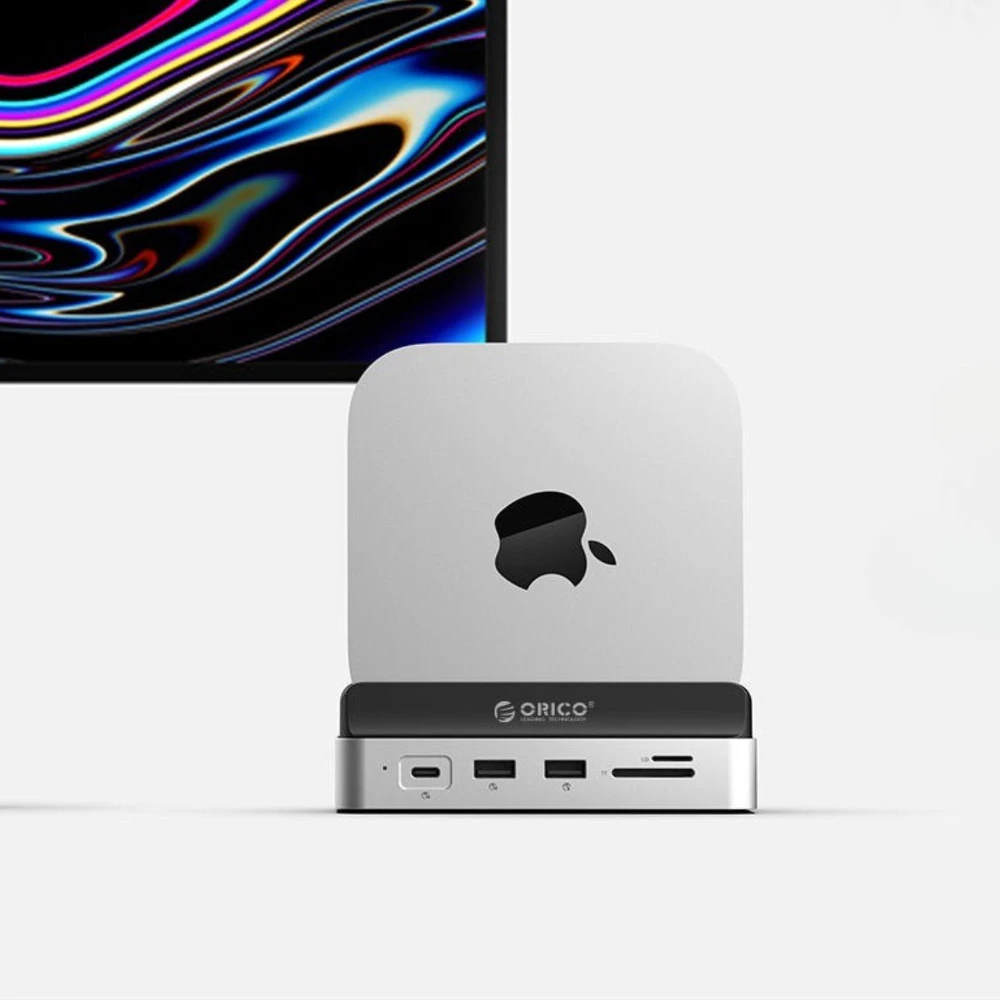 Orico Doko stotelė do Mac Mini M4 | USB-C 10 Gbps | slot M.2 NVMe
