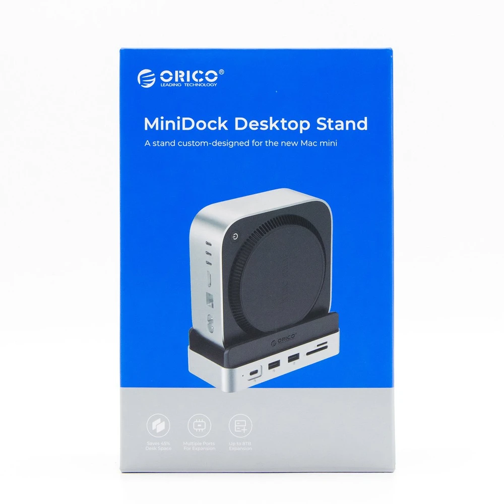Orico Doko stotelė do Mac Mini M4 | USB-C 10 Gbps | slot M.2 NVMe