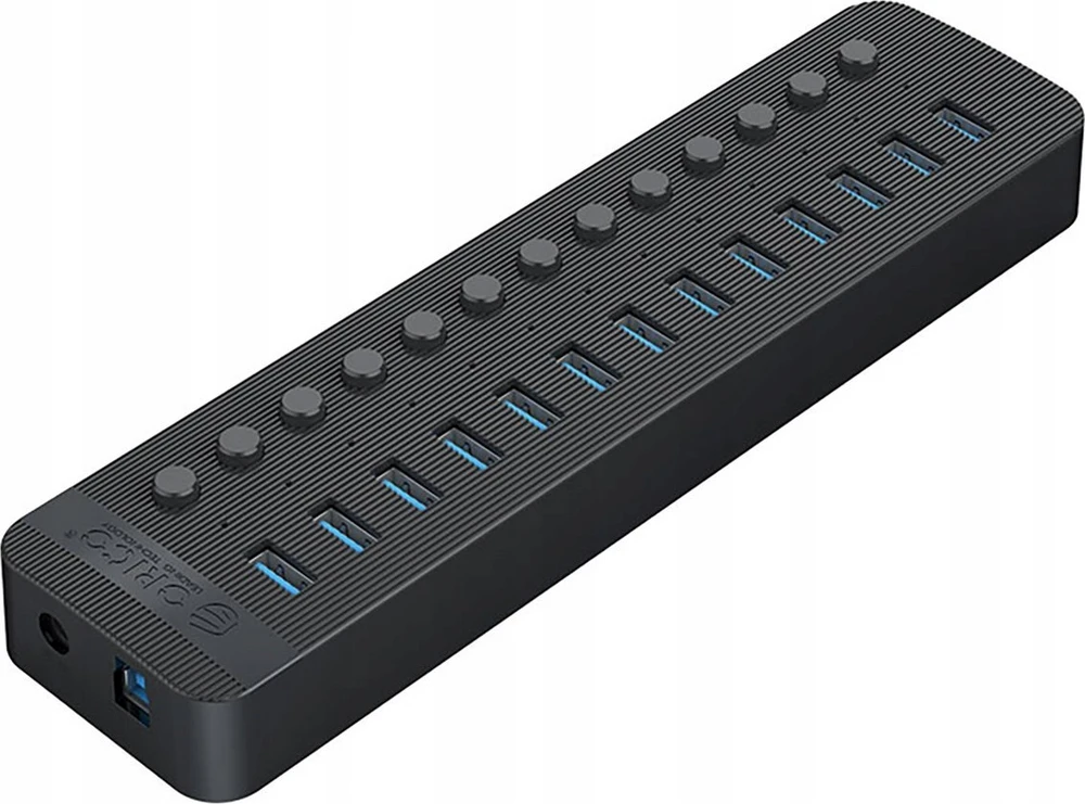Orico CT2U3-13AB 13x USB-A 3.0 Hub with Switches – juodos spalvos