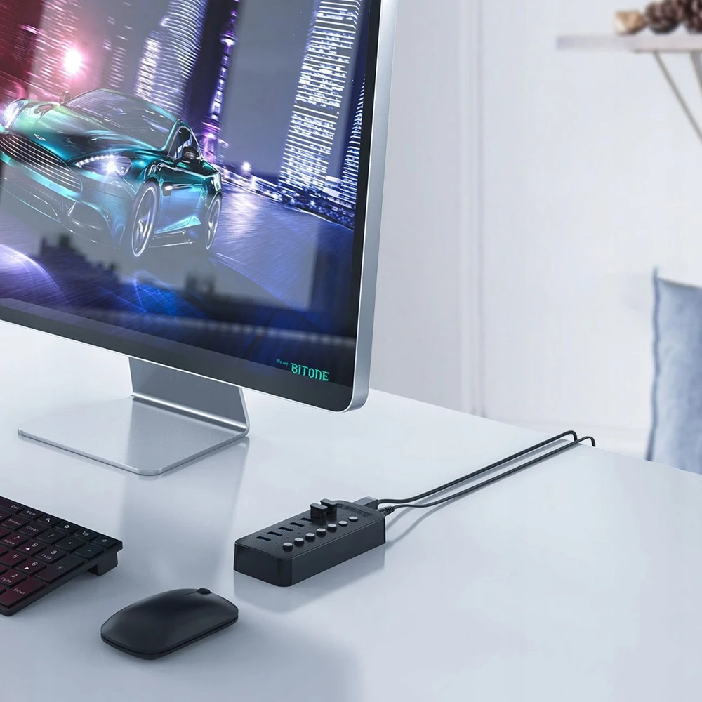Orico CT2U3-13AB 13x USB-A 3.0 Hub with Switches – juodos spalvos