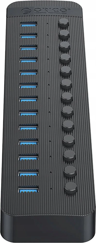 Orico CT2U3-13AB 13x USB-A 3.0 Hub with Switches – juodos spalvos