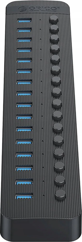 Orico CT2U3-16AB 16x USB-A 3.0 Hub with Switches – juodos spalvos