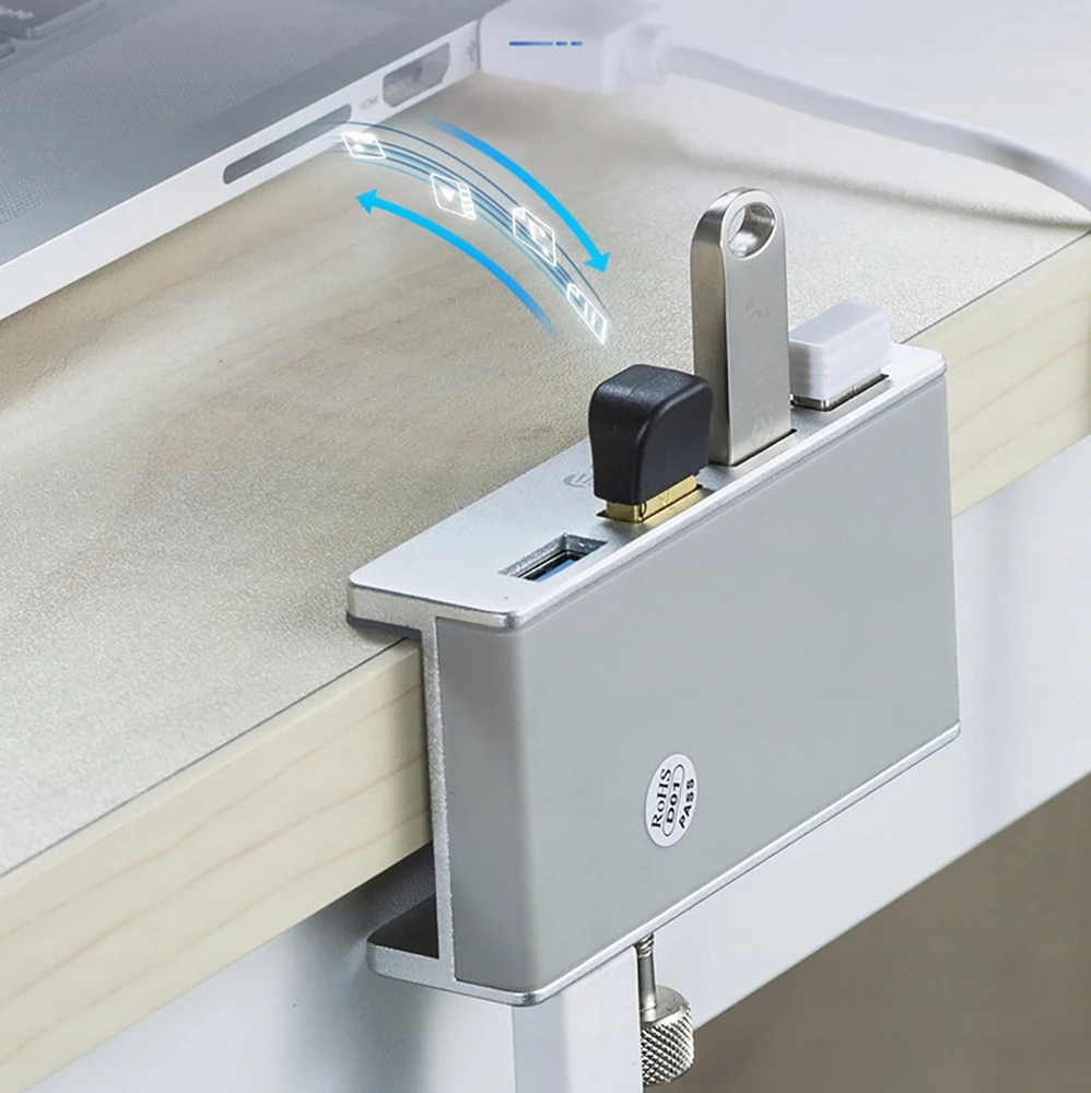 „Orico MH4PU“ šakotuvas, montuojamas ant spaustuko, 4x USB 3.0, „Sidabrinis“