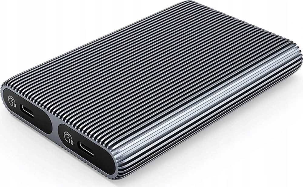 Disko dėžutė Orico AM2C3-2N 2x M.2 SATA+NVME USB-C 3.2 10Gb/s – pilkos spalvos