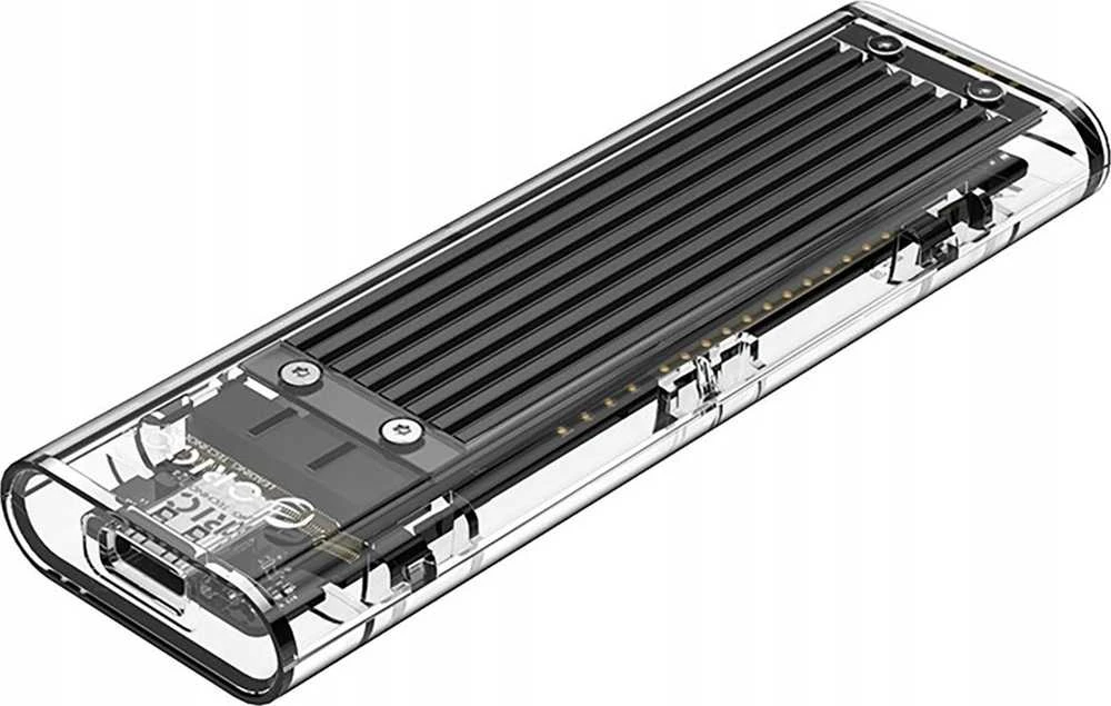 Orico M.2 NVMe SSD išorinis dėklas su skaidriu korpusu
