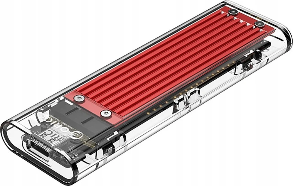 Orico TCM2-C3 M.2 NVME to USB-C 10Gb/s Disk Drive – raudonos spalvos