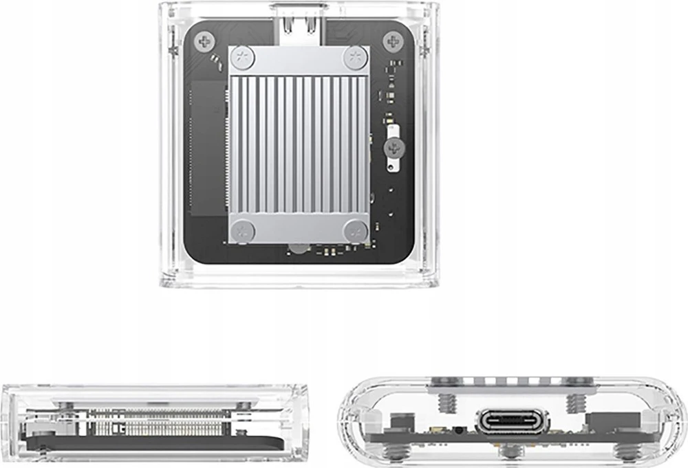 Disko dėžutė Orico TC20-M2 M.2 NVME USB-C 3.2 – skaidri