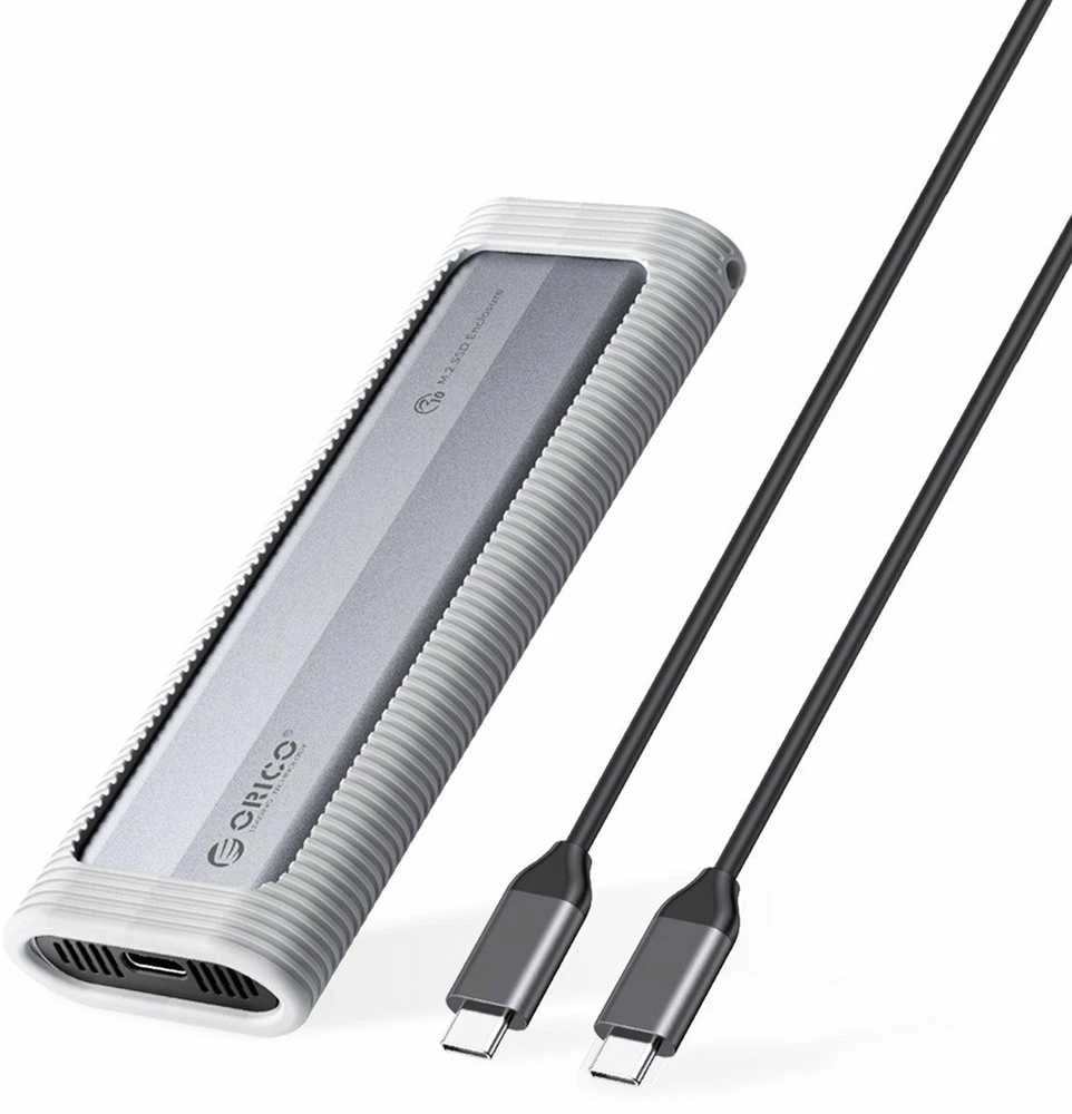 Disko dėžutė Orico AXM2S-G2 M.2 NVME/NGFF USB-C 6Gb/s / 10Gb/s – pilkos spalvos