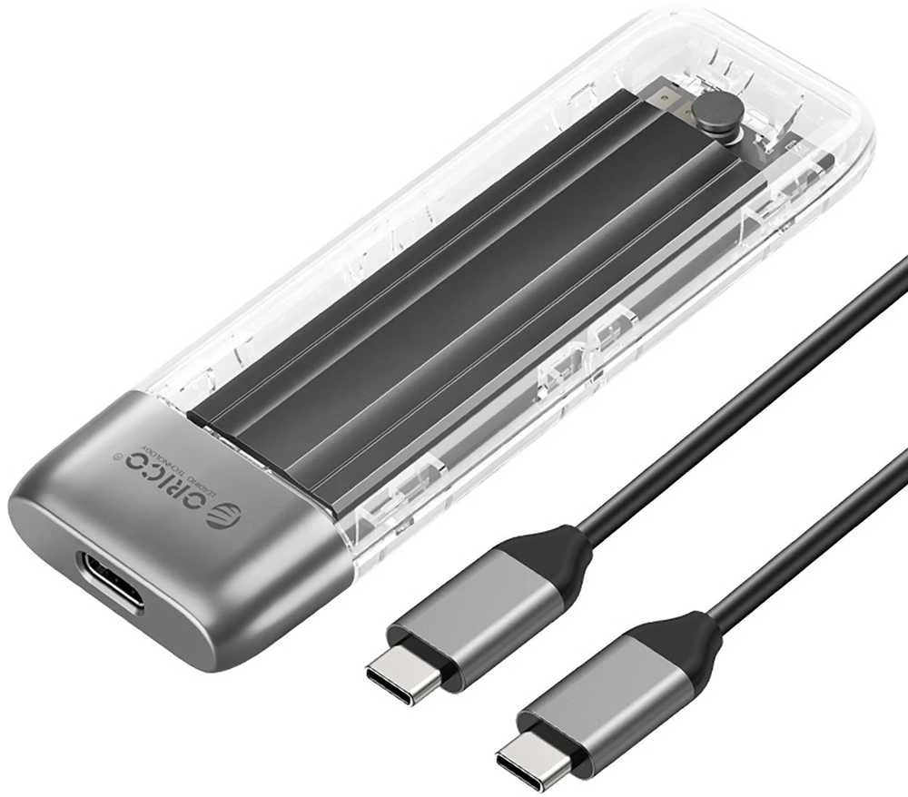 Disko dėžutė Orico TXM2-C3 M.2 NVME USB-C 3.2 10Gb/s – pilkos spalvos