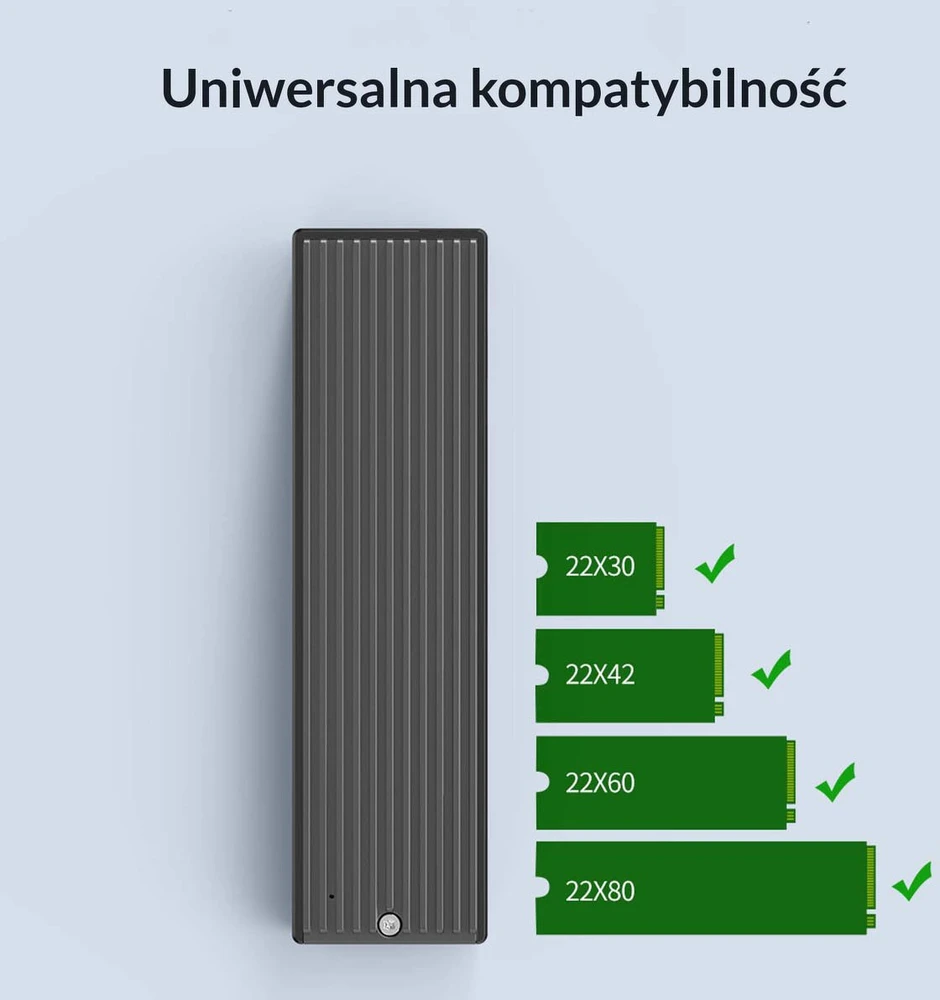 Orico M.2 NVMe SSD 10Gbps USB-C korpusas (M2PV-C3-BK-BP-HW)