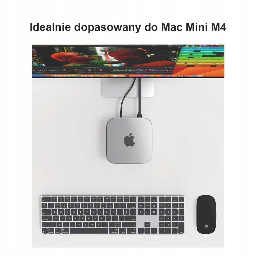 Orico „MacMini M4“ dėklas, silikoninis, juodas